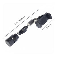 Adjustable Angle Ball Head Phone Clamp Anti-Slip Grip Pole Mount Phone Clip Easy Installation Mobile Accessory Multi-Position for Streamers, Content Creators, Musicians, Live Broadcasting, Recording Studio, Desktop