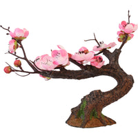 Artificial Plum Blossom Maple Tree Bonsai for Home and Shop Decor