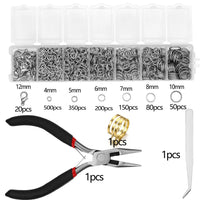 Jewelry Making Tool Kit with Pliers, Tweezers, Jump Ring Opener, and Earring Hooks