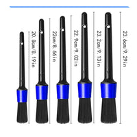 25 Pieces Brush Set with Wash Mitts Long-Handled Car Detailing Brushes