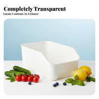 Stackable Fridge container Easy to Clean Stackable Produce Crisper Set Clear View