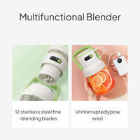 Portable Juicer Cup Multi-Function Blender USB Rechargeable
