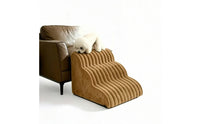 Dog Stairs with Handle Sloped Pet Stair Ramp with Handle Foam Dog Stairs Gentle Slope Stable for Small Dogs, Bed, Sofa