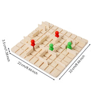 Compact Wooden Maze Game Brain Teaser Maze Board Game Sturdy Toy Portable for Families, Kids, Classroom