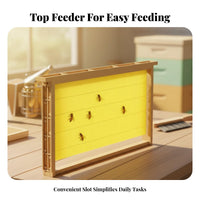 Plastic Beehive Frame Sturdy Bee Feeder Frame in-Colony Bee Feeder Easy to Clean Apiary Equipment for Hobbyists