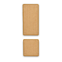 2 Pieces Replaceable Cat Scratching Pad with Frame Replacement Sisal Scratching Pad Long-Lasting Pet Supply Natural for Cats, Floor