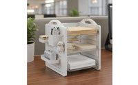 Pegboard Desk Organizer Easy to Organize Pegboard Shelf Organizer Space Saving Office Desk Storage Rack for Students, Study Room