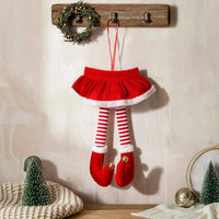 Hanging Car Decoration Festive Car Hanging Ornament Red-and-White Striped Charm for Vehicle Interior