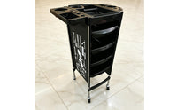 Hair Salon Trolley Multi-Tier Salon Storage Effortless Cart to Organize Styling Cart for Hairdressers