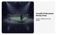 Boxing Arena Construction Muay Thai Arena Shock Absorbing Elevated Fighting Stage for Professionals, Fighters, Competition, Gym