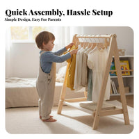 Toddler Clothing Stand child-appropriate Height children's Furniture for Kindergarten
