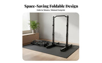 Space-Saving Foldable Pull-up Bar Multi-Functional Foldable Pull up Bar Heavy Duty Steel Frame Home Gym Power Station Stable Construction for Children, Beginners, Indoor Use, Apartment
