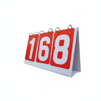 3 Digit Scoreboard Smooth Flipping Tabletop Score Board Freestanding Design Manual Flip Score Counter for Coaches, Referees, Tournaments, Gym Class
