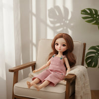 1/8 Doll Bib Overalls Simple to Put on Doll Overalls with Pocket Adorable Clothing for Photography