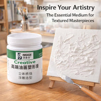 Texture Paste White for Acrylic Painting, Modelling Paste for Impasto, Heavy Body Paste for 3D Effect, Art Paste for Textured Art
