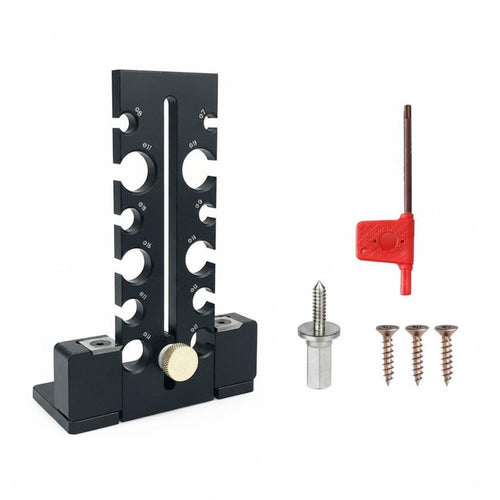 12 Diameter Sizes Electric Drill Dowel Shaper 7-18 Mm Adjustable Rod Shaper Metal Body Wood Round Rod Tool Easy to Use for Woodworkers, DIY Users, Workshop, Garage