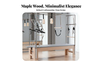 5 Pieces Maple Wood Pilates Studio Equipment Exceptional Materials Pilates 5 Piece Set Ergonomic and Comfortable for Home Gym Users, Wellness Center