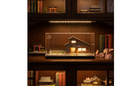 1:64 Station Car Model Display Case Scratch Resistant Miniature Railroad Station Model Box Lighted Look Acrylic Dust Cover for Collecting