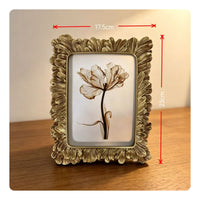 French Design Motif Handmade Tabletop Photo Frame Antique Look Home Decoration for Living Room, Entryway