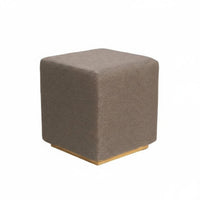 Nordic Design Upholstered Square Stool hardwood Wood Legs Small Seat Multi-Functional Indoor Furniture Space-Saving for Shop Owners, Homeowners, Interior Decorators, Fitting Room, Entryway, Bedroom, Hallway