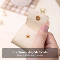 Multi-Compartment Portable Jewelry Organizer Soft Interior Portable Jewelry Storage Container fastener Closure Accessory Case Minimalist Design for journeyers, Women, young women, journey, Luggage, Suitcase, Bedroom
