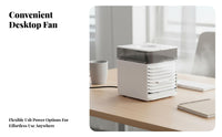 Mini Air Conditioner Fan Cools & Humidifies Personal Air Conditioner Fan 7 Color Night Light Portable Misting Chiller for Office, Bedroom, Dorm Room