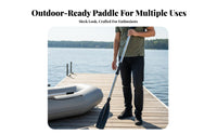 Inflatable Boat Hand Paddle High Strength Stainless Steel Oar Sturdy Inflatable Boat Paddles for Anglers, Outdoor Enthusiasts, Fishing, Rafting, Lake
