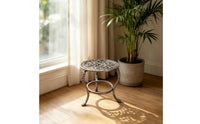 Cast Iron Plant Stand Decorative Plant Stand with Scrollwork Legs Ornate Metal Garden Pedestal Riser for Gardeners, Garden, Balcony, Living Room