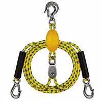 Marine Tow Rope Heavy Duty Boat Tow Strap Stainless Steel Clips Docking Line for Boating, Watersports