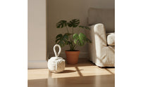 Handwoven Door Stopper with Handle Handmade Rope Doorstop Heavy Duty Weighted Doorstop Natural for Restaurant