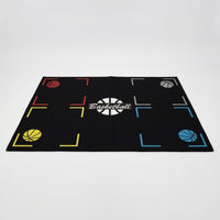Non-Slip Basketball Training Mat Printed Basketball Floor Mat Low-Lying Rectangular for Athletes, Home Workouts