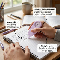 Correction Tape Roller for Students and Office, 5 Meter White Out Portable Desk Supplies, Long for Note Taking