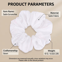 silk-like finish Elastic Ponytail Holders for Ladies, Ouchless Coated Workout Hair Ties, Matte Scrunchies Set for Women