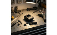 Battery Charger with Power Cord Compact Charger with A and C Cable Charging Dock Upright Charging Cradle Universal Voltage