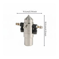 Resistant Air Atomizing Spray Nozzle Long-Lasting Construction Two-Fluid Misting Nozzle Adjustable Flow Stainless Steel Misting Head Wide Coverage for Corrugated Cardboard Production, Dust Suppression