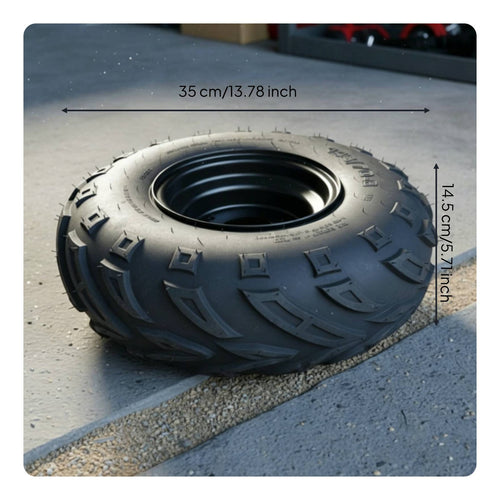145/70-6 Outdoor Tire Heavy Duty Go-Kart Wheel Assembly for DIY Enthusiasts