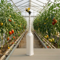 Handheld Vibrating Pollinator Long Stem Electric Plant Pollinator Pollination Brush White for Greenhouse, Indoor Crops
