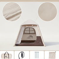 Quick-Setup Inflatable Tent Portable Camping Tent with Pump Lightweight Tents Manual for Backpackers