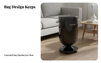 Pedestal Trash Can with Wheels Lidded Rolling Garbage Bin with Lid Restroom Garbage Bin for Living Room, Bedroom, Office