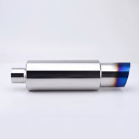 Exhaust Tip Bolt-on Muffler Tip Tail Throat Double-Wall for Car Enthusiasts, Custom Builds