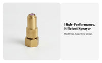 Threaded Adjustable Spray Nozzle Knurled Grip Brass Spray Nozzle Hexagonal Base Sprayer Part