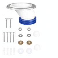 Toilet Offset Connector Flexible Toilet Drain Adapter Plumbing Part Leak-Resistant Compact for Plumbers, Bathroom Renovation