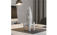 space Figurine Space Themed Spacecraft Sculpture Decorative Ornament for Bookshelf