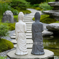 Chinese Style Buddha Statue Candle Holder Decorative Figure for Temple, Tea House, Garden