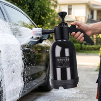 Spray Bottle and Garden Sprayer for Gardening Tools, 2L Capacity Pressure Sprayer for Car Wash, Pump Sprayer with Car Foam and Hand Pump Nozzle