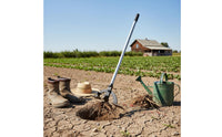 Weed Root Remover with Light Gray Tubular Shaft Long Handle Extracteur for Agricultural Garden Field