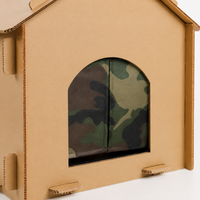 Large Green Cat House, 4-Season Cat Shelter with Cat Flap, Insulated & Waterproof, with Asphalt Roof & Foldable Roof