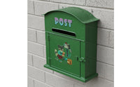 Animal Mailbox Wall-Attached Emerald Mailbox Decorative Metal Letterbox