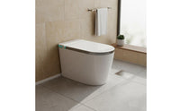 Wide U-Shaped Seat Smart Toilet Multiple Wash Modes Electronic Bidet Toilet Self-Cleaning Nozzle Bathroom Fixture Warm Air Dryer for Elderly, People with Disabilities
