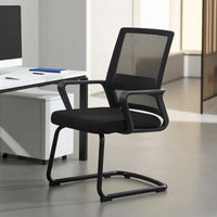 Mesh Office Chair Breathable Cantilever Chair Ergonomic Furniture for Professionals, Students, Conference Room, Reception Area